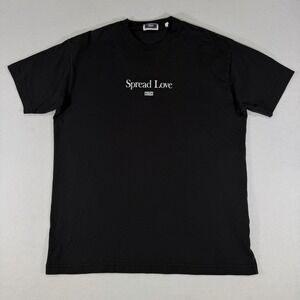 Kith Small Box Logo Spread Love Vintage T Shirt Men's Small Streetwear Black Tee